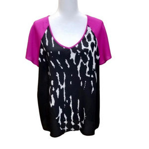 Calvin Klein Flutter Sleeve V-Neck Top